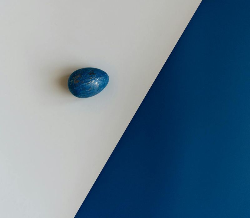 A minimalist composition symbolizing simplicity with a single leaf on a clean surface.